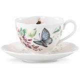 Butterfly Meadow Blue Cup And Saucer - Set of 4