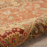 Nourison Living Treasures LI01 Persian Machine Made Loomed Indoor only Area Rug Rust 5'6" x 8'3" 99446671813