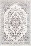 Wanderlust WNL-2301 Traditional Polyester Rug WNL2301-93123 Charcoal, Silver Gray, White 100% Polyester 8'10" x 12'4"