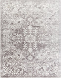 Wanderlust WNL-2308 Traditional Polyester Rug WNL2308-710103 Silver Gray, White, Charcoal 100% Polyester 7'10" x 10'3"