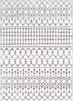 Wanderlust WNL-2317 Global Polyester Rug WNL2317-93123 Charcoal, Silver Gray, White 100% Polyester 8'10" x 12'4"