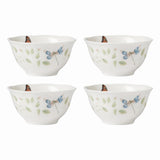Butterfly Meadow Vines 4-Piece Rice Bowl Set