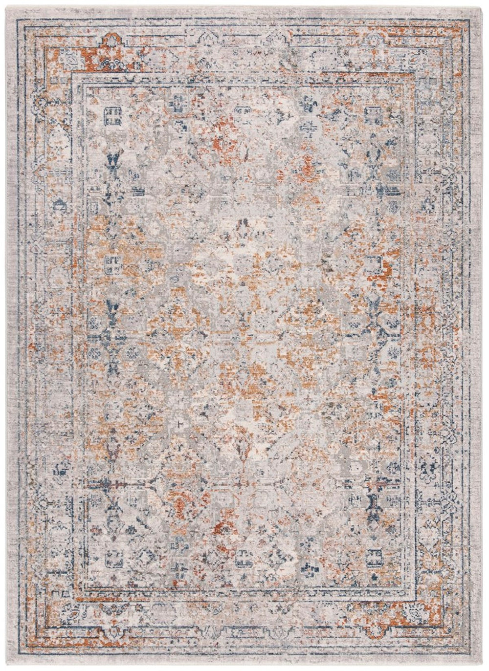 Safavieh Winston 348 Power Loomed 100% Polyester (High Bulk +Space Dyed Polyester) Transitional Rug WNT348F-5