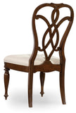 Hooker Furniture - Set of 2 - Leesburg Traditional-Formal Splatback Side Chair in Rubberwood Solids and Mahogany Veneers with Fabric 5381-75310