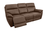 Porter Designs Pagosa Power Transitional Reclining Sofa Brown 03-202C-47-8190