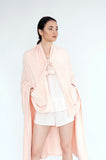 Elke Blush Fleece Wrap