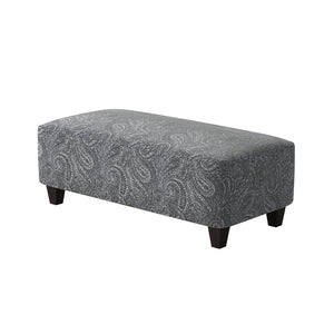 Fusion 100-C Transitional Cocktail Ottoman 100-C Bono Cobalt 49" Wide Cocktail Ottoman