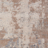 Nourison Rustic Textures RUS06 Painterly Machine Made Power-loomed Indoor Area Rug Beige/Grey 7'10" x round 99446835956