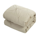 Daya Taupe King 4pc Duvet Set