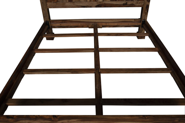 Porter Designs Crossroads Solid Sheesham Wood Queen Natural Bed Brown 04-196-14-C01H-KIT