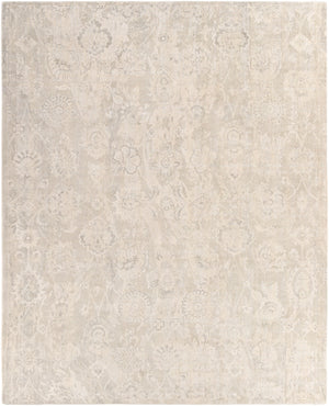 Wilson WSN-2301 Traditional Viscose, Wool Rug WSN2301-810 Charcoal, Medium Gray, Khaki, Cream 55% Viscose, 45% Wool 8' x 10'