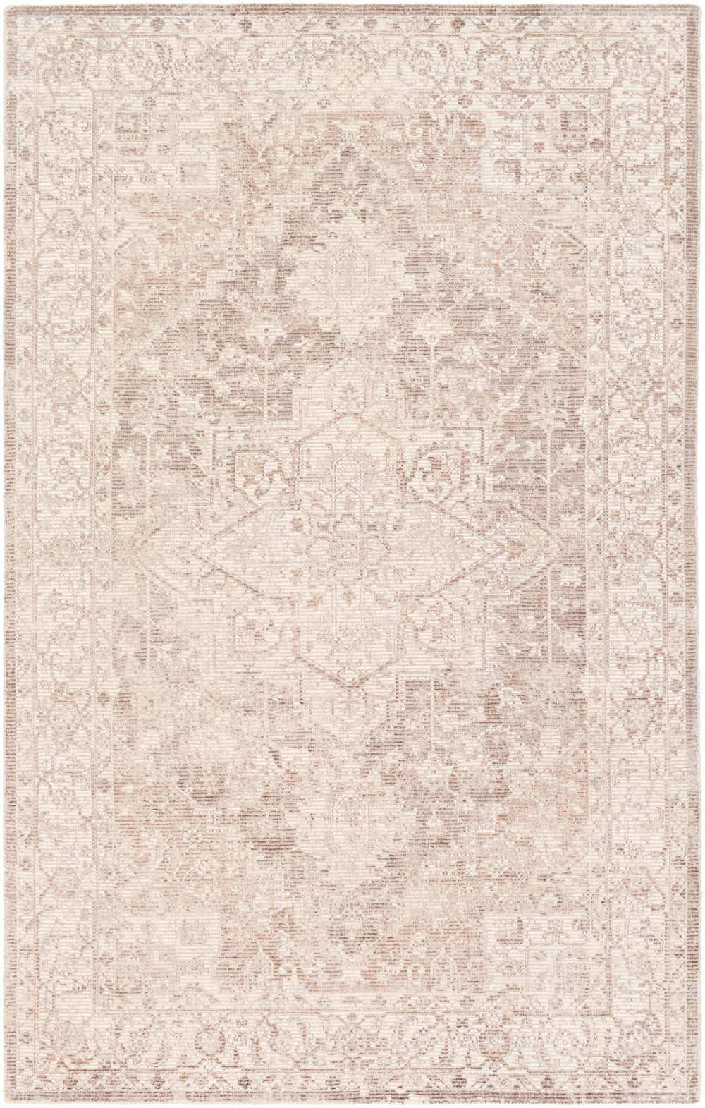 Wilson WSN-2302 Traditional Viscose, Wool Rug WSN2302-81012 Camel, Dark Brown, Khaki, Cream 55% Viscose, 45% Wool 8'10" x 12'