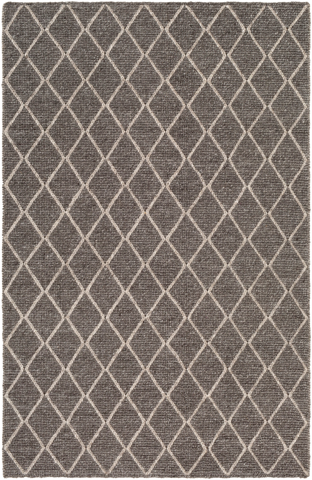 Whistler WSR-2301 Modern Viscose, Wool Rug WSR2301-913 Charcoal, Ivory 50% Viscose, 50% Wool 9' x 13'