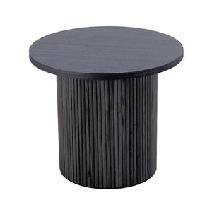 VIG Furniture Modrest - Rawlins Modern Mid Century Black Ash Round End Table VGDW-J5939B-BLK