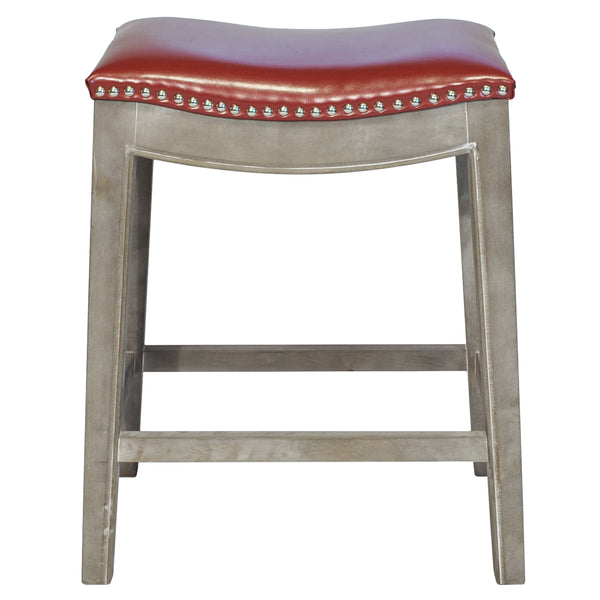 Elmo Contemporary Bonded Leather Counter Stool - Stylish Design for Kitchen Islands and Bars