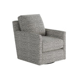 Fusion 21-02G-C Transitional Swivel Glider Chair 21-02G-C Faux Skin Carbon Swivel Glider