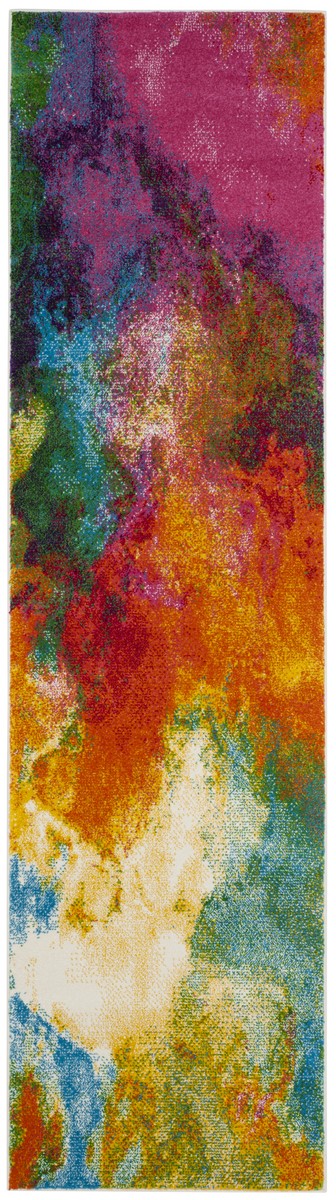 Watercolor Power Loomed Rug: Elegant Polypropylene Design for a Stunning Home Aesthetic Upgrade