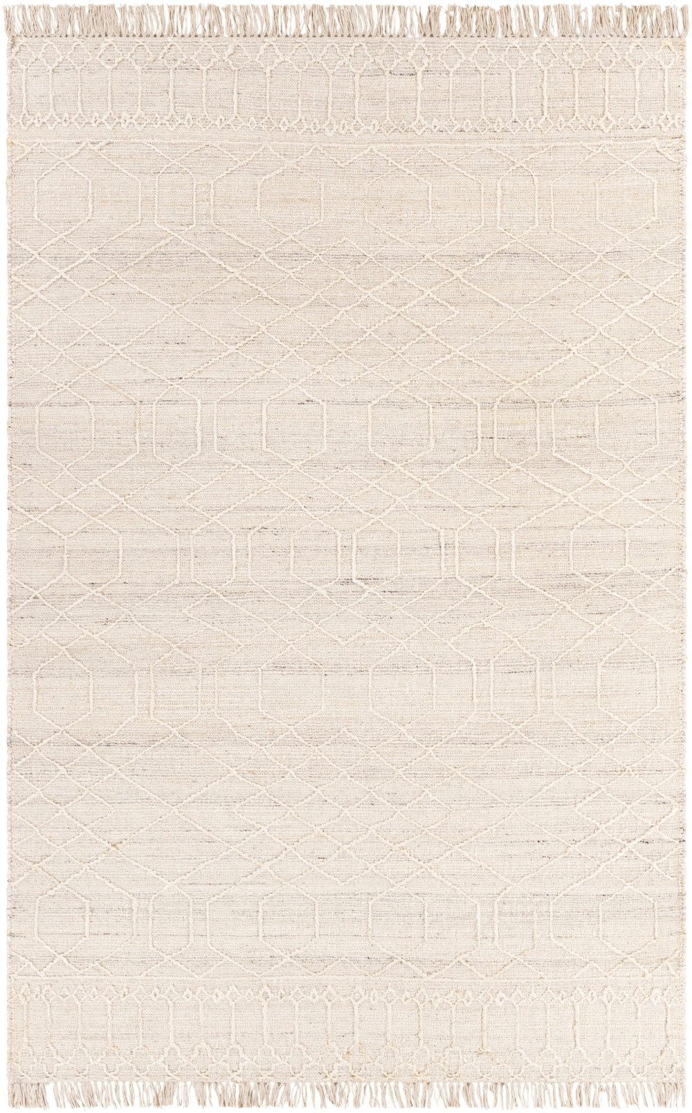 Watford WTF-2303 Global Jute, Wool Rug WTF2303-81012 Beige, Light Gray 60% Jute, 40% Wool 8'10" x 12'