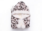 Leopard Black Hooded Snuggle