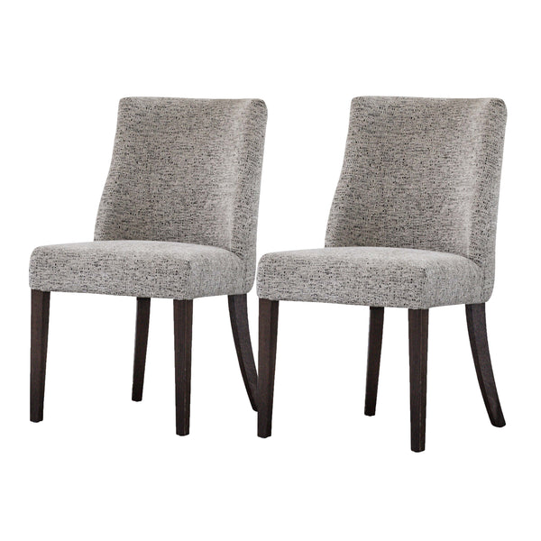 New Paris Fabric Chair - Set of 2 Drizzle Gray 3900043-328KD New Pacific Direct