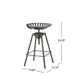 Chapman Saddle Copper Barstool Noble House