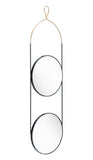 Zodiac Steel, Glass Modern Commercial Grade Mirror