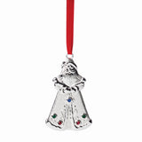 Jeweled Santa Ornament - Set of 4