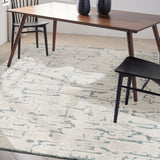 Nourison Calvin Klein CK009 Sculptural SCL01 Modern & Contemporary Handmade Hand Tufted Indoor only Area Rug Teal 7'9" x 9'9" 99446876973