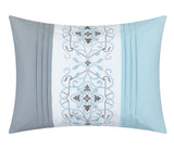 Emily Aqua Blue Queen 20pc Comforter Set