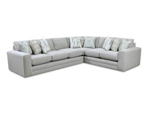 Fusion 7003 Transitional Sectional 7003 31L, 15, 21R Charlotte Cremini Sectional