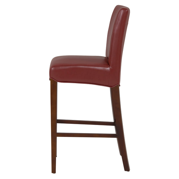 Milton Counter Stool - Elegant Bonded Leather Design with Sturdy Birch Frame and Contemporary Style