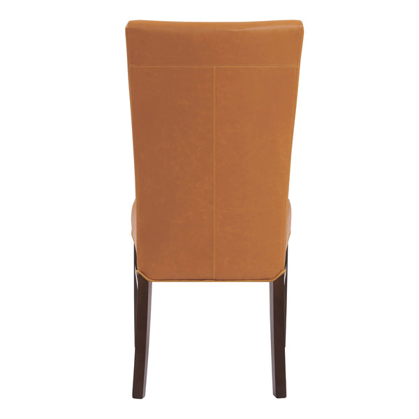 Milton Bonded Leather Dining Chairs - Set of 2, Stylish Accent Chairs for Modern Home Decor