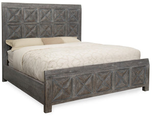 Hooker Furniture Beaumont Traditional-Formal King Panel Bed in Poplar and Hardwood Solids with Elm Veneers and Resin 5751-90266-95
