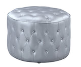 Marley Silver Ottoman