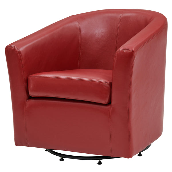 Hayden Bonded Leather Swivel Tub Chair – Luxurious 360° Design, Durable Construction, Fully Assembled