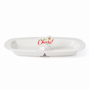 Profile Charm Divided Tray W/ Cheers Popper - Set of 2