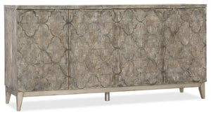 Hooker Furniture Melange Traditional/Formal Poplar and Hardwood Solids with Oak Veneer Fairfax Credenza 638-85398-MWD