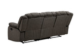 Porter Designs Knox Microfiber Transitional Reclining Sofa Gray 03-201C-01-5213