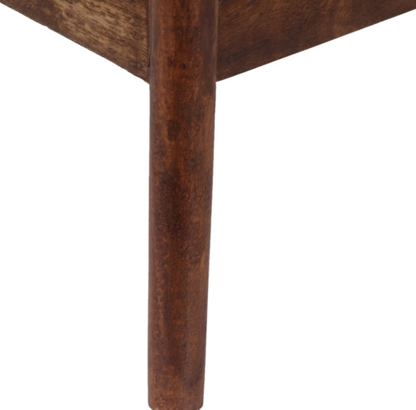 Porter Designs Portola Solid Acacia Wood Transitional End Table Brown 05-108-07-5023