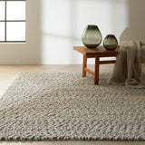 Nourison Calvin Klein Riverstone CK940 Contemporary Handmade Woven Indoor Area Rug Grey/Ivory 4' x 6' 99446755391