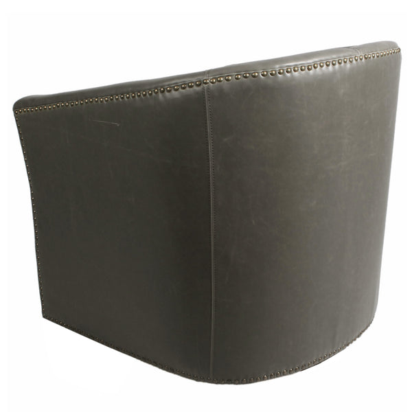 Ernest Bonded Leather Swivel Chair - Elegant Comfort with 360-Degree Rotation, Perfect for Any Space