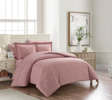 Tyson Blush King 7pc Duvet Set