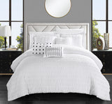 Hadassah White Queen 6pc Comforter Set