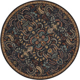 Nourison Nourison 2020 NR204 Persian Machine Made Loomed Indoor Area Rug Nightfall 7'5" x ROUND 99446363527