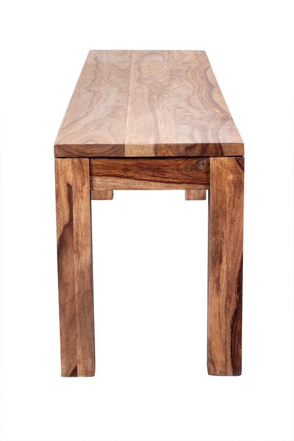 Porter Designs Urban Solid Sheesham Wood Contemporary Dining Bench Natural 07-117-13-1402