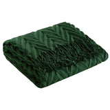 Foremost Green Throw Blanket