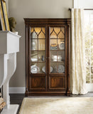 Hooker Furniture Leesburg Traditional-Formal Display Cabinet in Rubberwood Solids and Mahogany Veneers with Resin 5381-75906