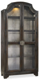 Sanctuary Traditional-Formal Glass Bunching Curio-Ebony Antiqued Oak In Hardwood Solids And Oak Veneers With Glass