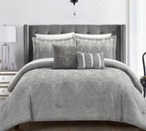 Hubli Grey King 5pc Comforter Set