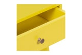 Porter Designs Capri Solid Wood Modern Nightstand Yellow 04-108-04-6844